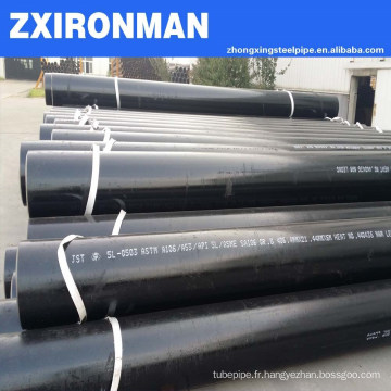 Acier noir Seamless Pipes Sch40 Astm A106 1" 2 » 3 » 4 » 5 » 6 » 8 »